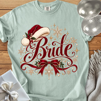Bride - Premium Christmas Wedding T-Shirt