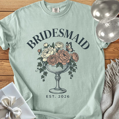 Bridesmaid, Est. 2026 - Premium Wedding T-Shirt