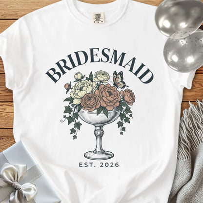 Bridesmaid, Est. 2026 - Premium Wedding T-Shirt