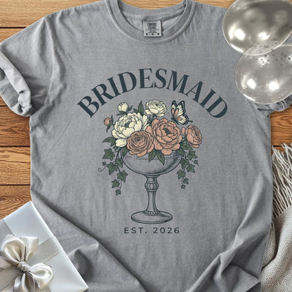 Bridesmaid, Est. 2026 - Premium Wedding T-Shirt