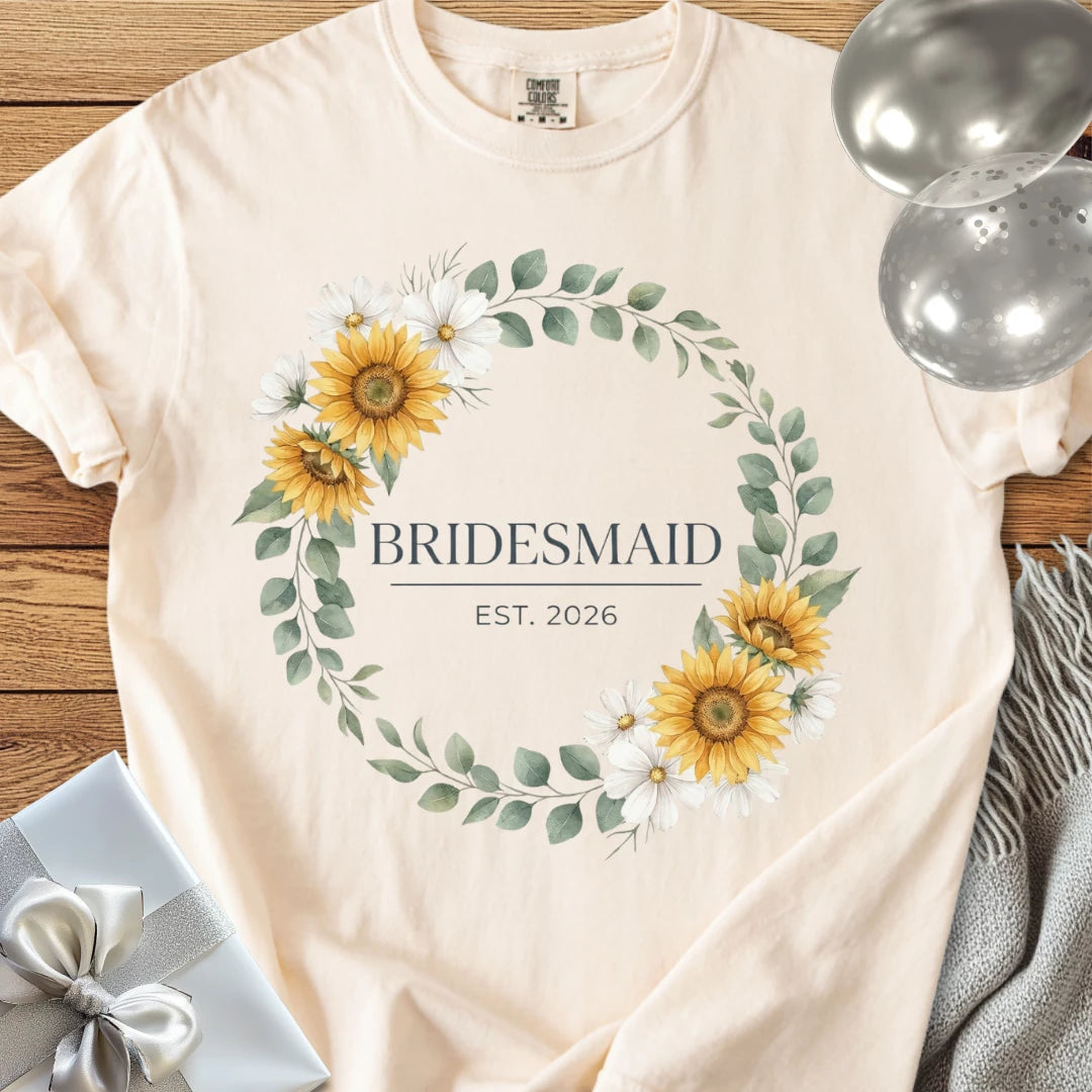Bridesmaid, Est. 2026 - Premium Wedding T-Shirt