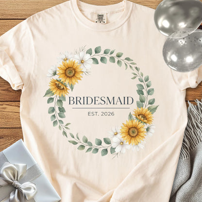Bridesmaid, Est. 2026 - Premium Wedding T-Shirt