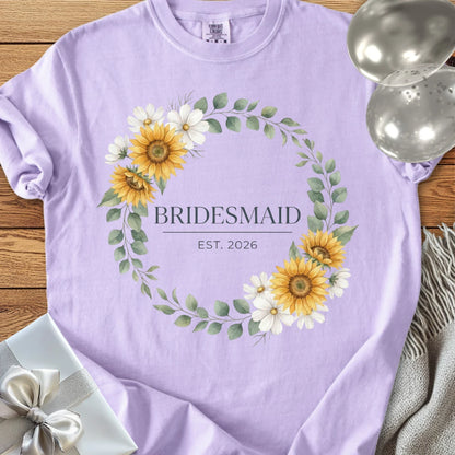 Bridesmaid, Est. 2026 - Premium Wedding T-Shirt