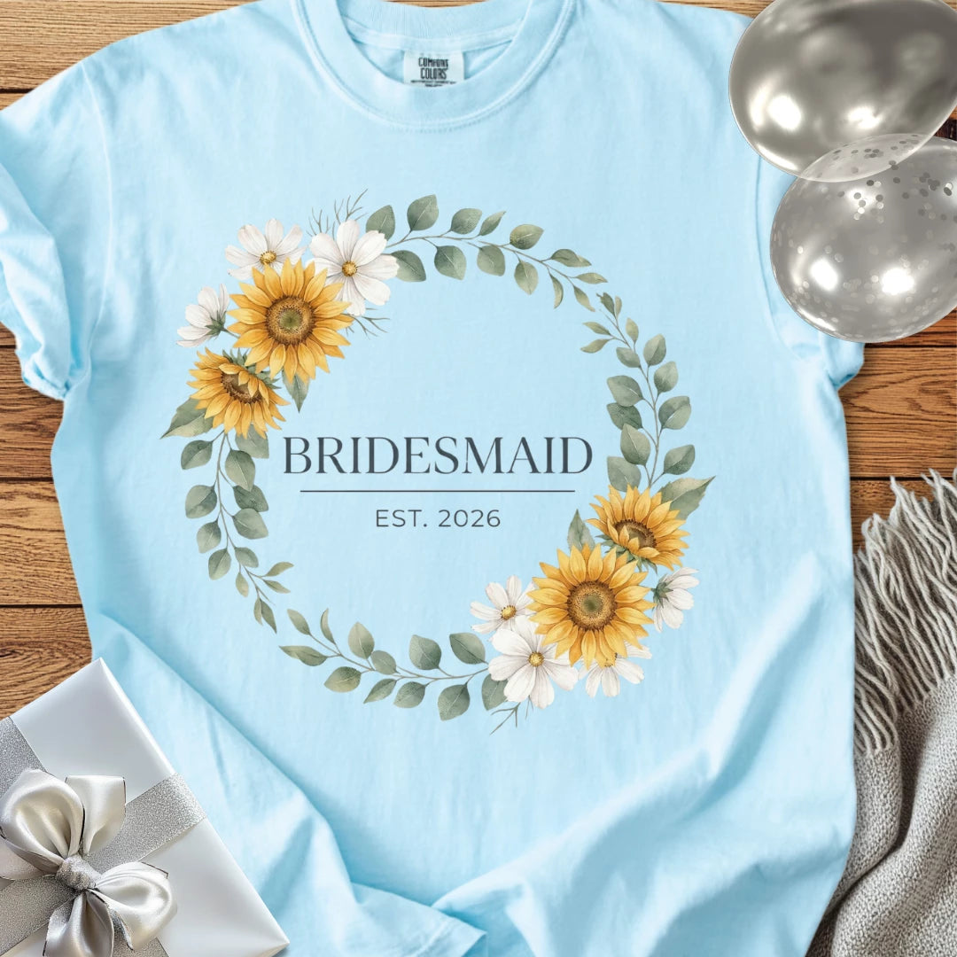 Bridesmaid, Est. 2026 - Premium Wedding T-Shirt