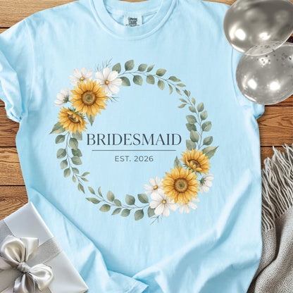 Bridesmaid, Est. 2026 - Premium Wedding T-Shirt