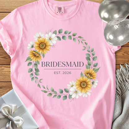Bridesmaid, Est. 2026 - Premium Wedding T-Shirt