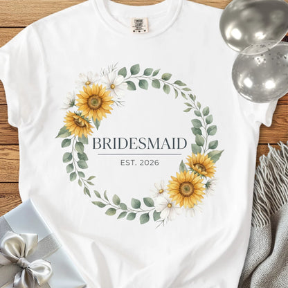 Bridesmaid, Est. 2026 - Premium Wedding T-Shirt