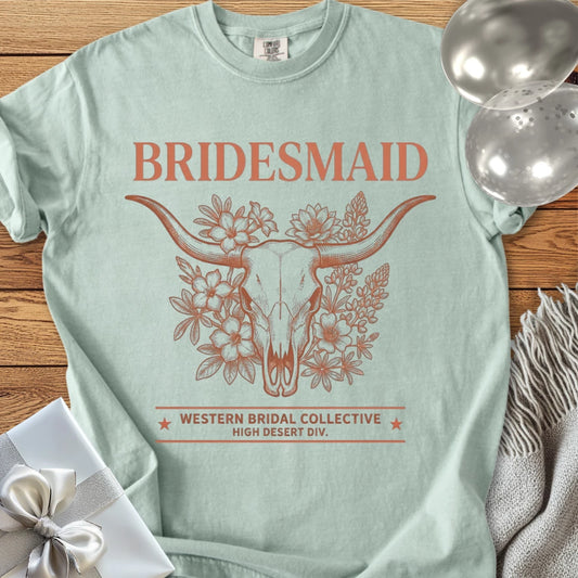 Bridesmaid - Premium Western Style Wedding T-Shirt