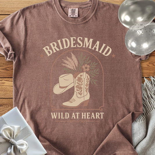 Bridesmaid, Wild at Heart - Western Bridal Party T-Shirt