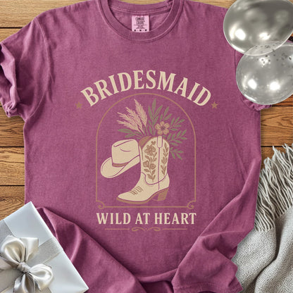 Bridesmaid, Wild at Heart - Western Bridal Party T-Shirt