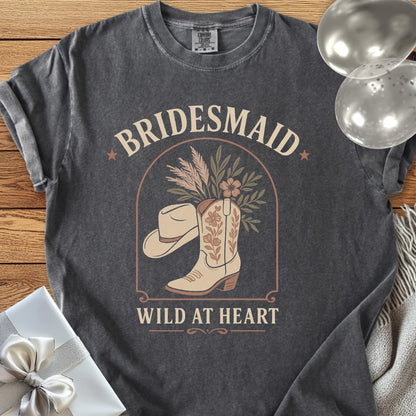 Bridesmaid, Wild at Heart - Western Bridal Party T-Shirt