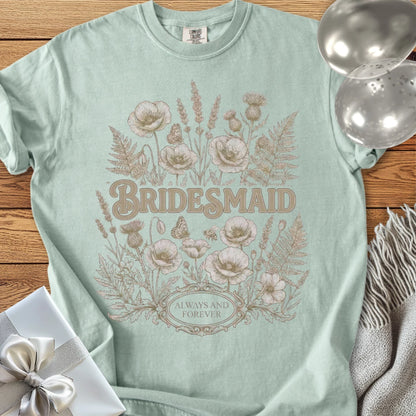 Bridesmaid - Premium Wildflower Wedding T-Shirt