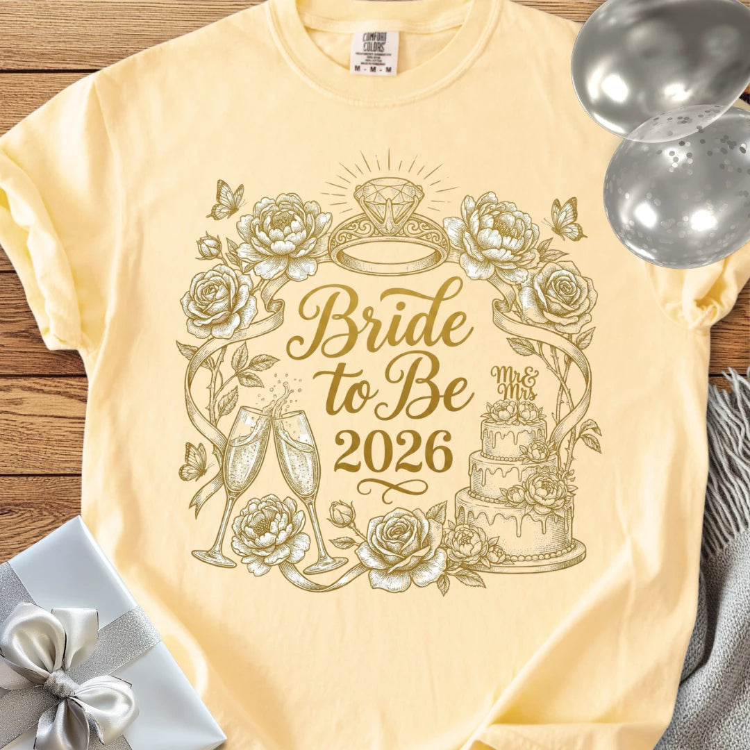 Bride to Be 2026 - Premium Wedding T-Shirt