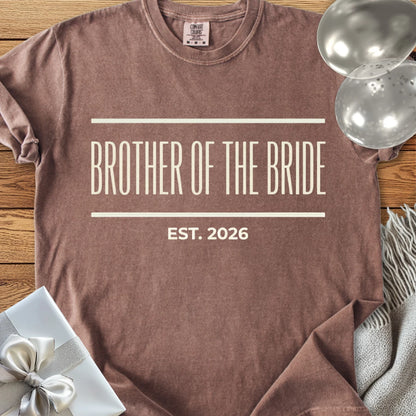 Brother of the Bride, Est. 2026 - Premium Wedding T-Shirt