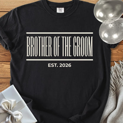 Brother of the Groom, Est. 2026 - Premium Wedding T-Shirt