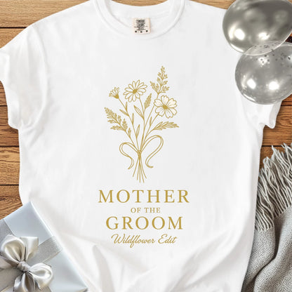 Mother of the Groom, Wildflower Edit - Premium Bridal Party T-Shirt