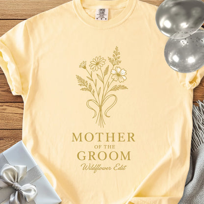 Mother of the Groom, Wildflower Edit - Premium Bridal Party T-Shirt