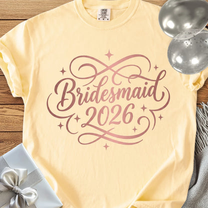Bridesmaid  2026 - Premium Wedding T-Shirt