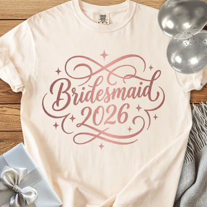 Bridesmaid  2026 - Premium Wedding T-Shirt