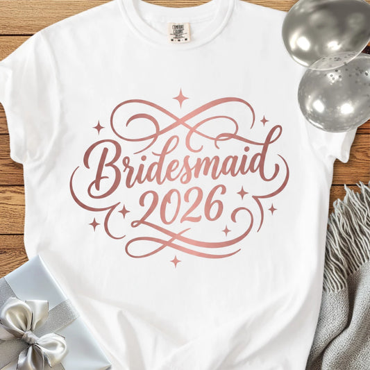 Bridesmaid  2026 - Premium Wedding T-Shirt