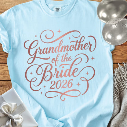 Grandmother of the Bride 2026 - Premium Wedding T-Shirt
