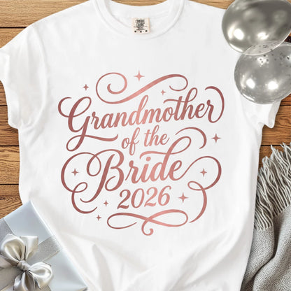 Grandmother of the Bride 2026 - Premium Wedding T-Shirt