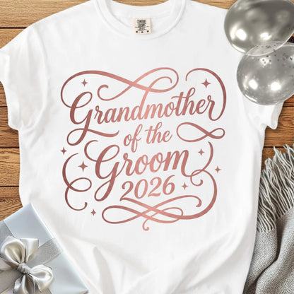 Grandmother of the Groom  2026 - Premium Wedding T-Shirt