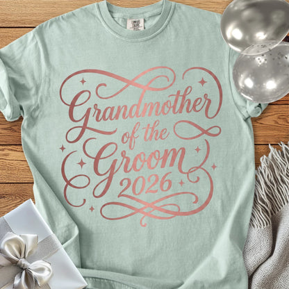 Grandmother of the Groom  2026 - Premium Wedding T-Shirt
