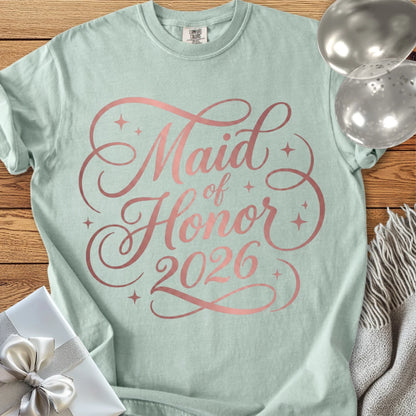 Maid of Honor 2026 - Premium Wedding T-Shirt