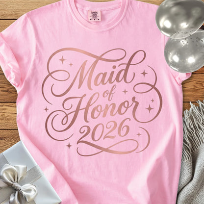 Maid of Honor 2026 - Premium Wedding T-Shirt