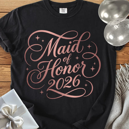 Maid of Honor 2026 - Premium Wedding T-Shirt