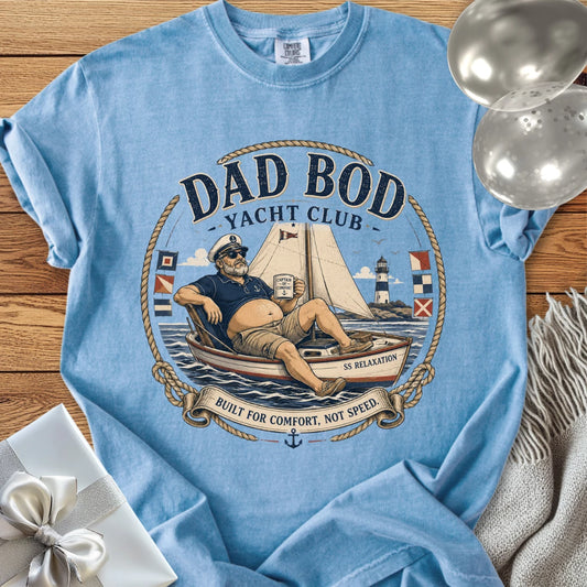 Dad Bod Yacht Club - Premium Parenting T-Shirt