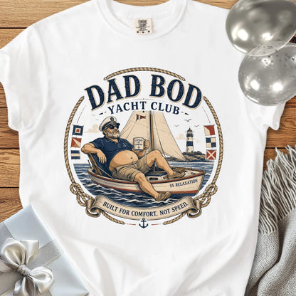 Dad Bod Yacht Club - Premium Parenting T-Shirt