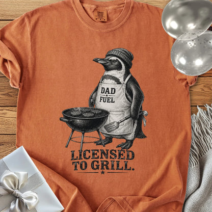 Dad Fuel, Licensed to Grill - Premium Parenting T-Shirt