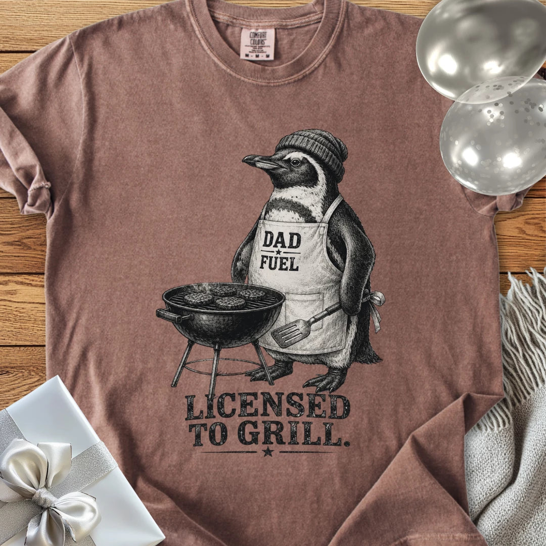 Dad Fuel, Licensed to Grill - Premium Parenting T-Shirt