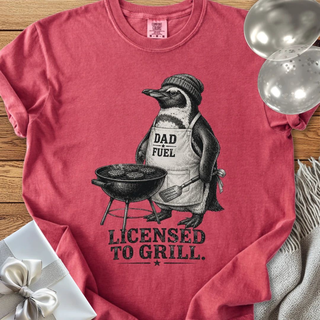 Dad Fuel, Licensed to Grill - Premium Parenting T-Shirt