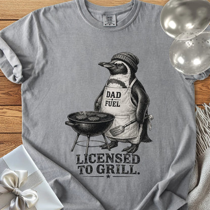 Dad Fuel, Licensed to Grill - Premium Parenting T-Shirt