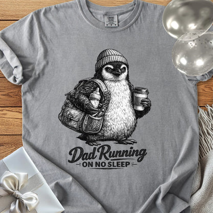 Dad Running On No Sleep - Premium Parenting T-Shirt