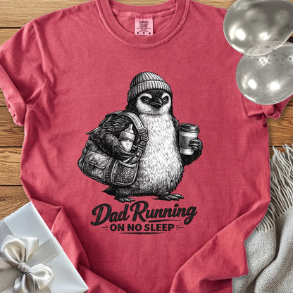 Dad Running On No Sleep - Premium Parenting T-Shirt