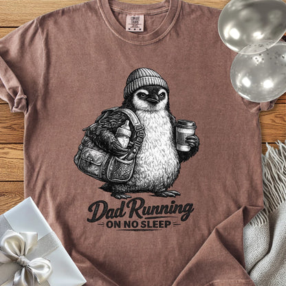 Dad Running On No Sleep - Premium Parenting T-Shirt