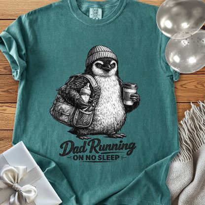 Dad Running On No Sleep - Premium Parenting T-Shirt