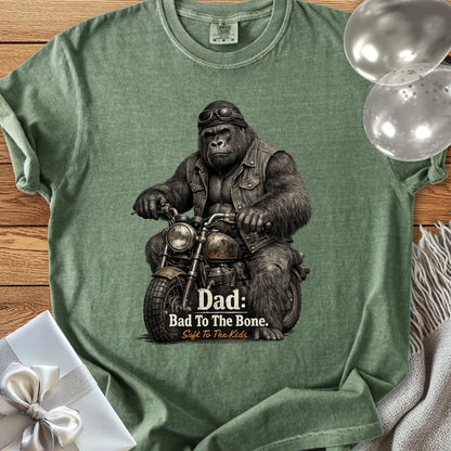 Dad: Bad To The Bone, Soft to the Kids - Premium Parenting T-Shirt
