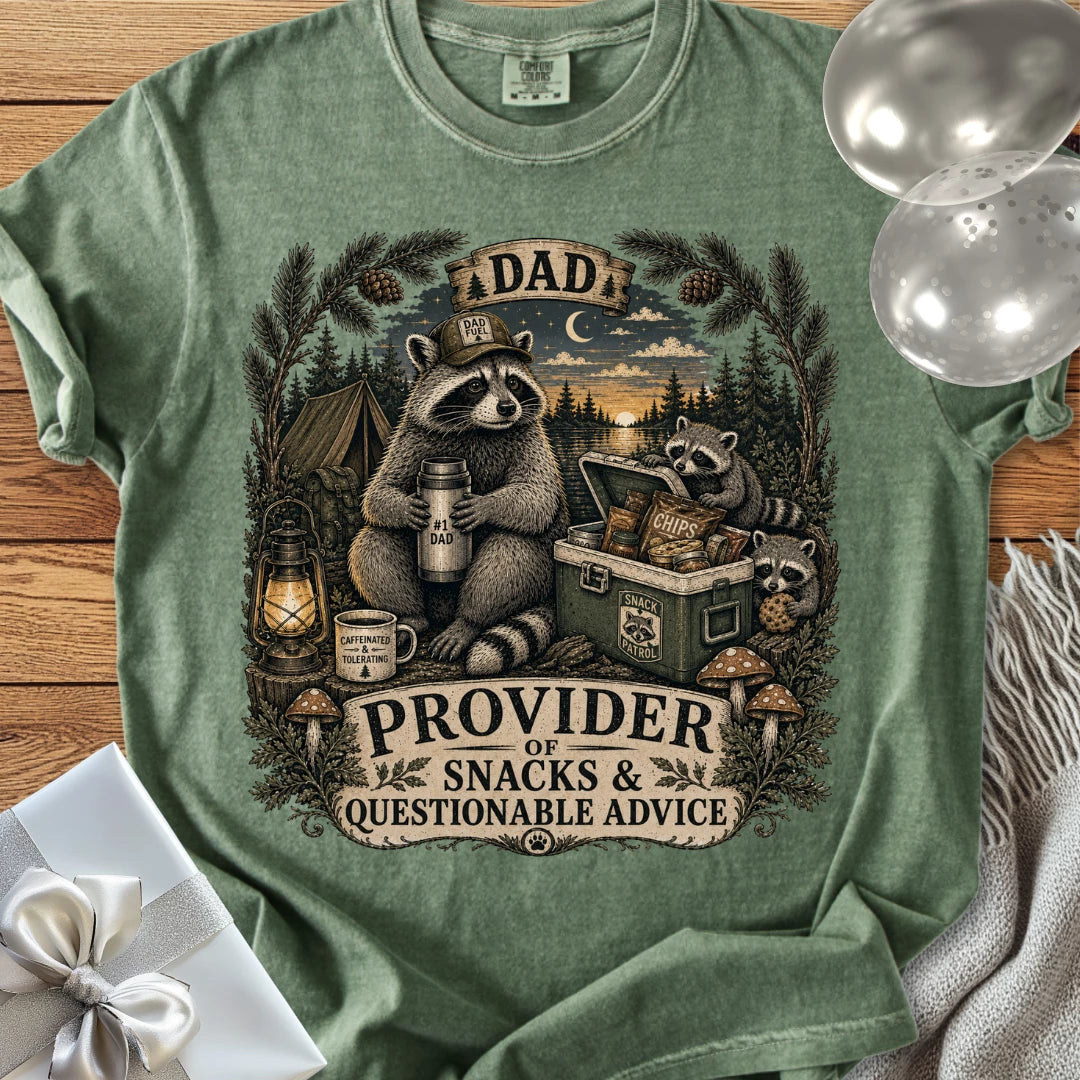 Dad, Provider of Snacks & Questionable Advice - Premium Parenting T-Shirt
