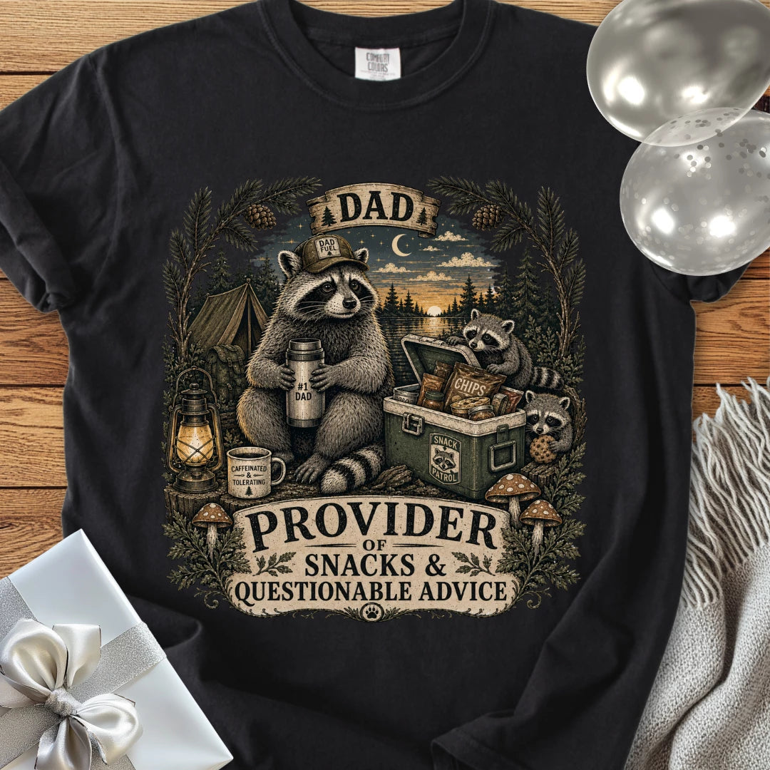Dad, Provider of Snacks & Questionable Advice - Premium Parenting T-Shirt