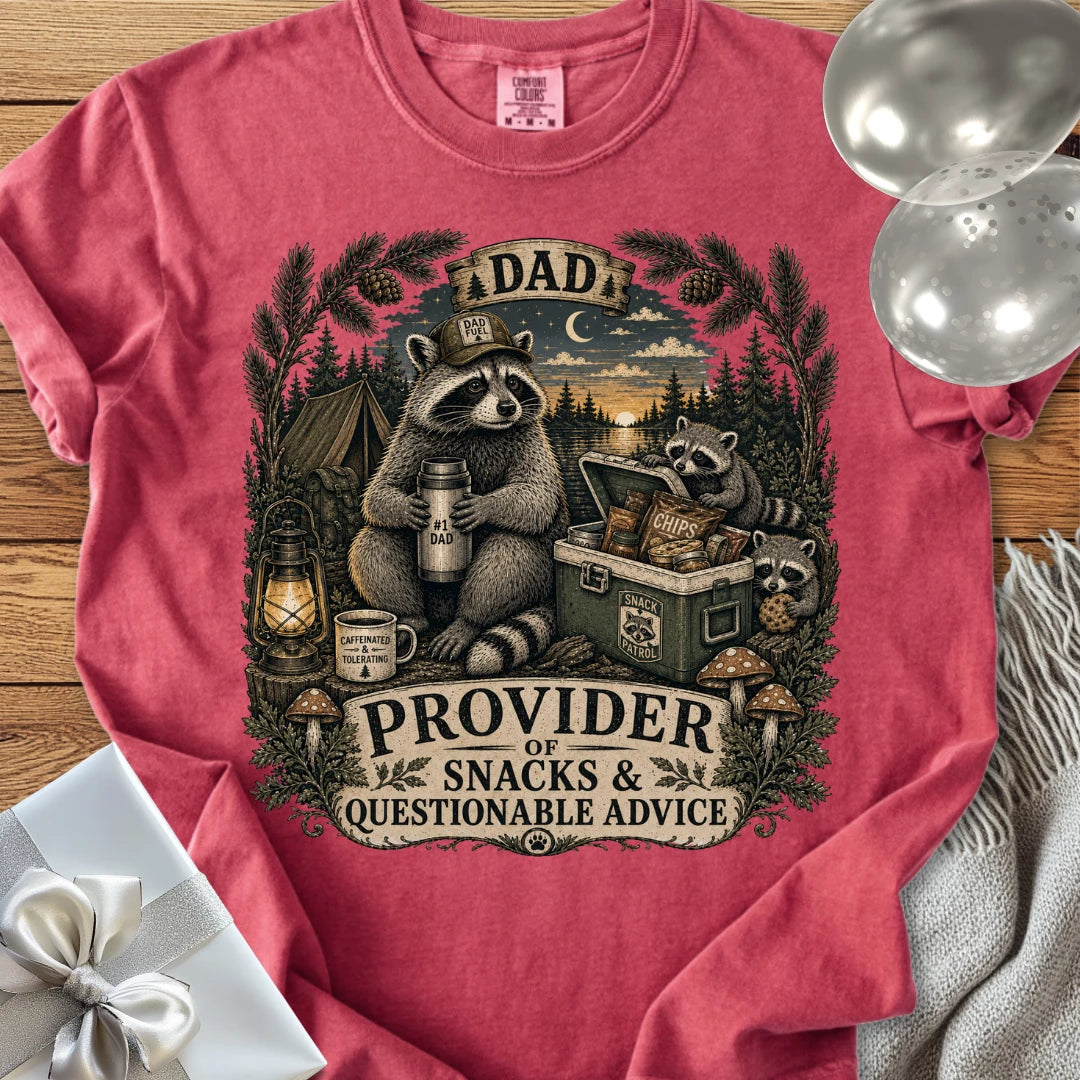 Dad, Provider of Snacks & Questionable Advice - Premium Parenting T-Shirt