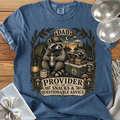 Dad, Provider of Snacks & Questionable Advice - Premium Parenting T-Shirt