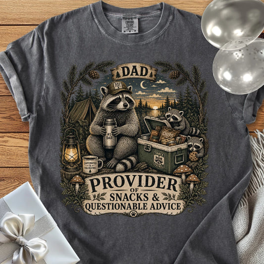 Dad, Provider of Snacks & Questionable Advice - Premium Parenting T-Shirt