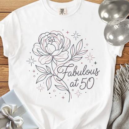 Fabulous at 50 - Premium 50th Birthday T-Shirt