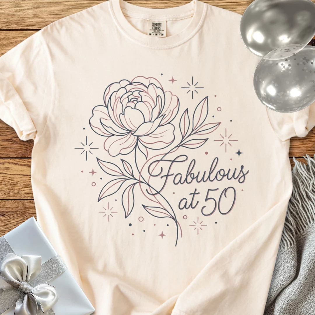 Fabulous at 50 - Premium 50th Birthday T-Shirt