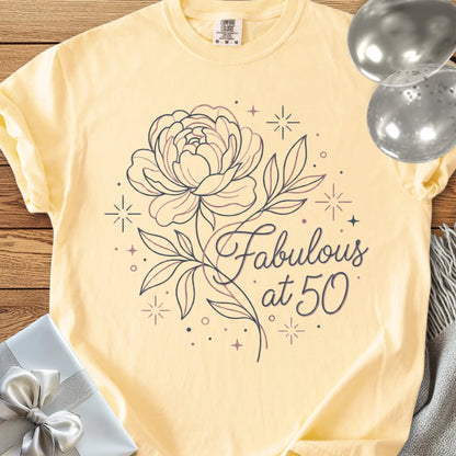 Fabulous at 50 - Premium 50th Birthday T-Shirt